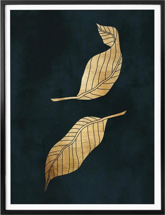 Produktbild Trenddeko Goldene Blätter (100 x 120 cm)