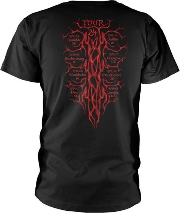 Actual product image Blind Guardian Unisex Adult God Machine Tour 24 Back Print T-Shirt (XXL)