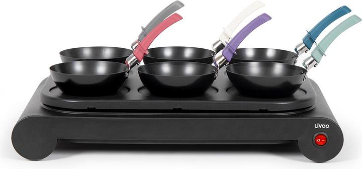 Image du produit Livoo Set mini woks, crêpière et grill (Prise UE)