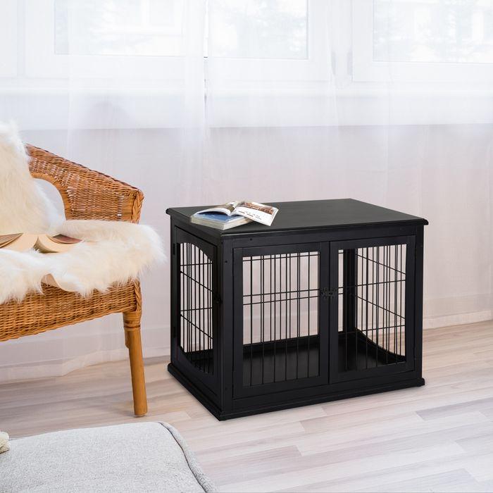 Immagine prodotto Swisshandel24 Cuccia per cani Casetta per cani Box da trasporto con piano d'appoggio Gabbia per animali di (Cane, Riflettori, Pieghevole)