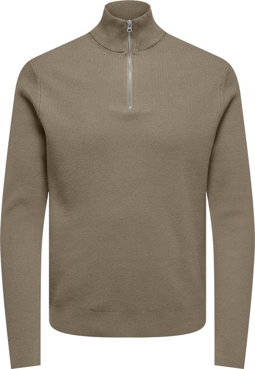 Only & Sons Normal geschnitten Hoch geschlossen Pullover Strickpullover