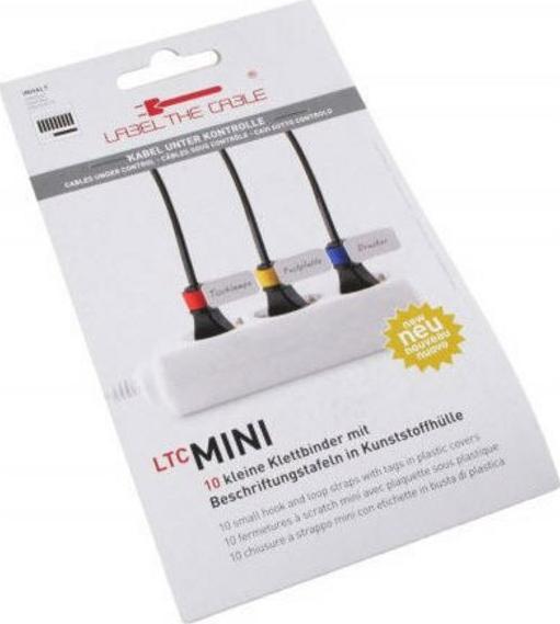 Produktbild Label-the-cable kleine Klettbinder mit Etikette (Klettkabelbinder, 90 mm, 10 Stk.)