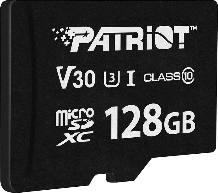 Patriot SD Card 128GB VX Series MicroSDXV V30 PS001681 (128 GB, microSDXC, U3, UHS-I)