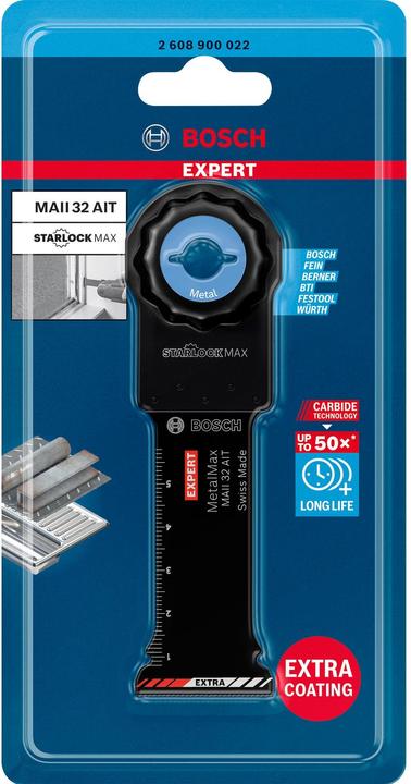 Produktbild Bosch Professional Zubehör EXPERT MetalMax MAII 32 AIT Blatt für Multifunktionswerkzeuge, 70 x 32 mm