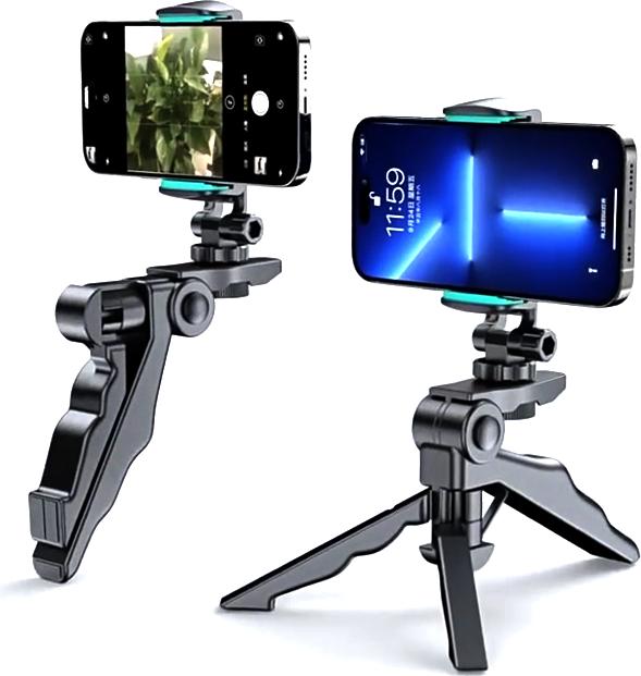 PhoneLook Extendable smartphone tripod with selfie stick and 360-degree rotation