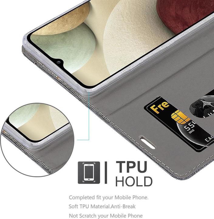 Image du produit Cadorabo Couverture look jeans Book (Samsung Galaxy A12, Samsung Galaxy M12)