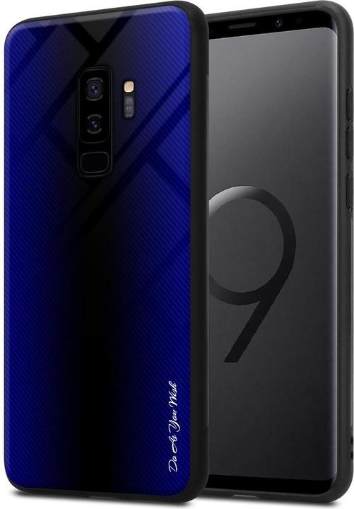 Produktbild Cadorabo TPU Gestreiftes Glas Cover (Samsung Galaxy S9+)