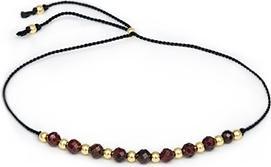 Produktbild Agato Cord bracelet with garnet beads HE21R3G-BK
