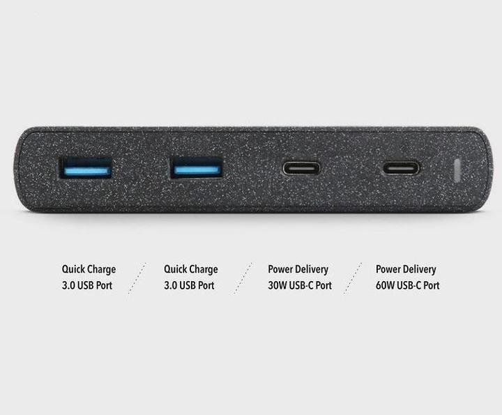 Image du produit Uniq HUB Surge Charger 2x USB Quick Charge 3.0 + 2x USB-C PD 3.0 90W Juoda (90 W)