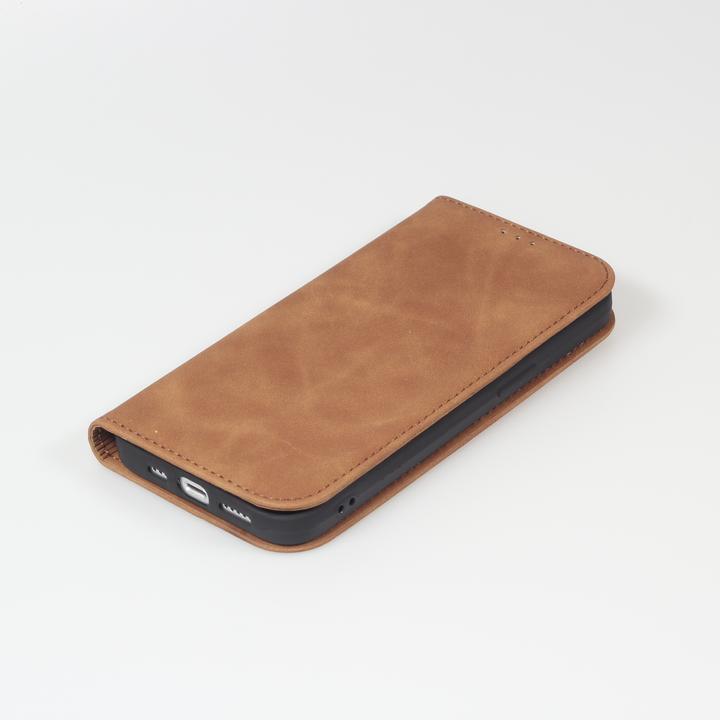 Actual product image PhoneLook Leather bag flip wallet vintage with magnetic closure and card holder (Apple iPhone 13)