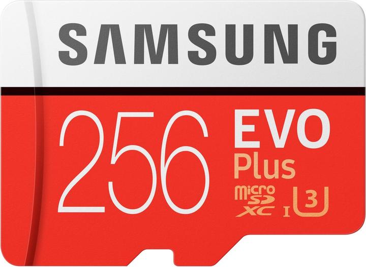 Samsung Evo+ microSD UHS-I (256 GB, microSDXC, U3, UHS-I)