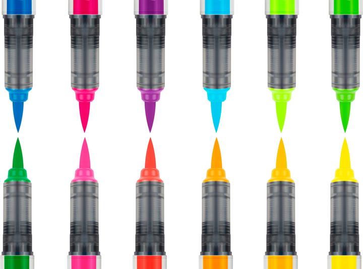 Produktbild Karin Brush Marker Pro (Mehrfarbig, Neonorange, 12 x)