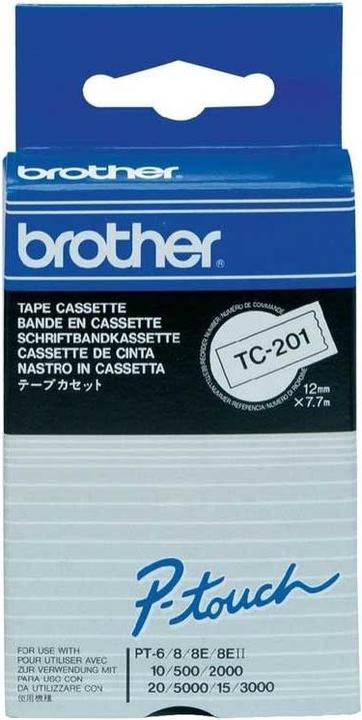 Produktbild Brother Tc-201 (1.20 cm, Schwarz)