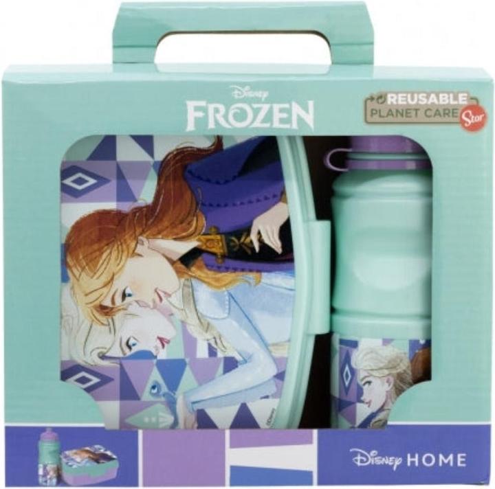 Actual product image Tinisu Frozen lunch box + drinking bottle children's lunch box school sandwich box