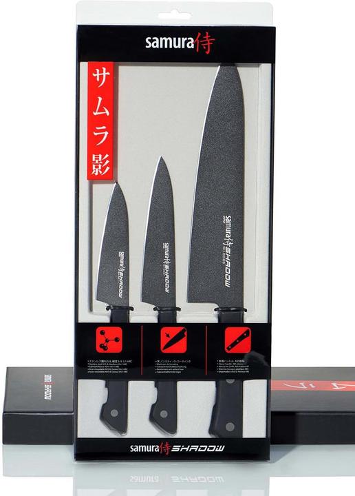 Actual product image Samura SHADOW Santoku knife (9.90 cm)