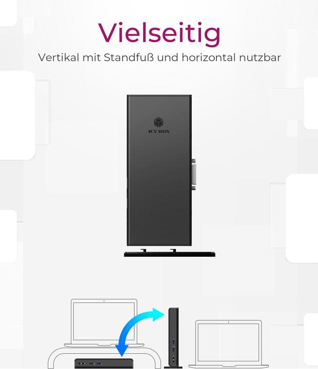 Produktbild Icy Box IB-DK2241AC - USB Type-A 3.0 Multi Dock (USB-B, 11 Ports)