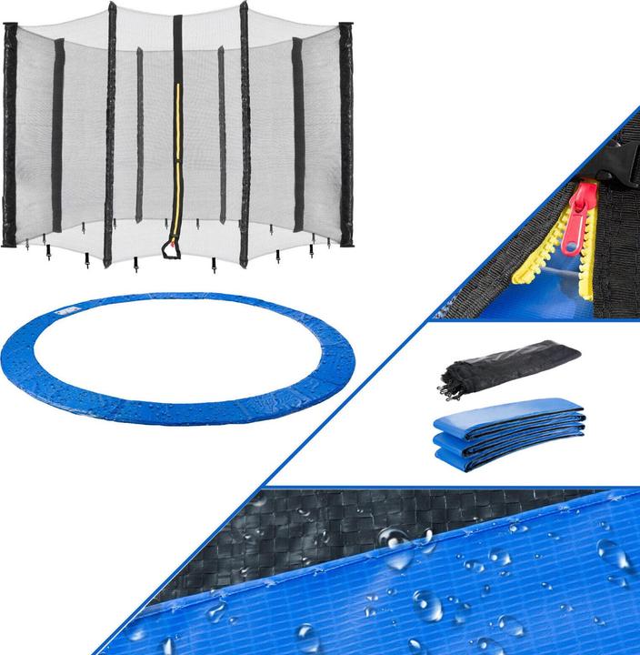 Actual product image Arebos Trampoline edge cover and safety net