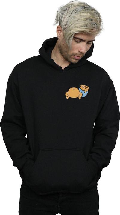 Actual product image Disney Mens Winnie The Pooh Backside Breast Print Hoodie (XL)