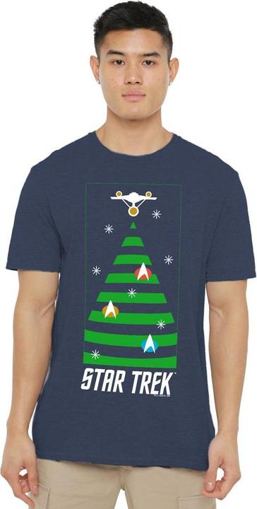 Actual product image Star Trek: The Original Series Unisex Adult Christmas Tree T-Shirt (M)
