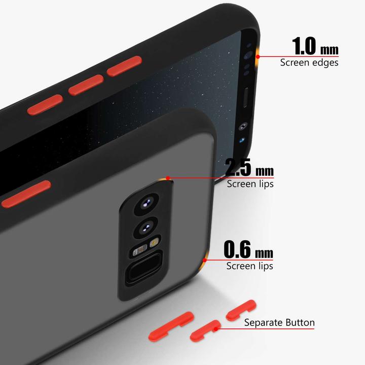 Actual product image Cadorabo Bumper Case for Samsung Galaxy NOTE 8 Hybrid Matt (Samsung Galaxy Note 8)