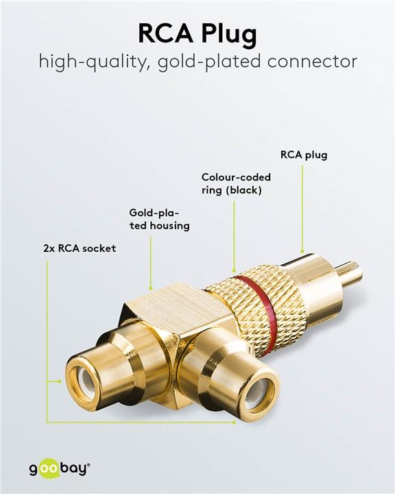 Actual product image Goobay Cinch Y Adapter (Angle adapter)