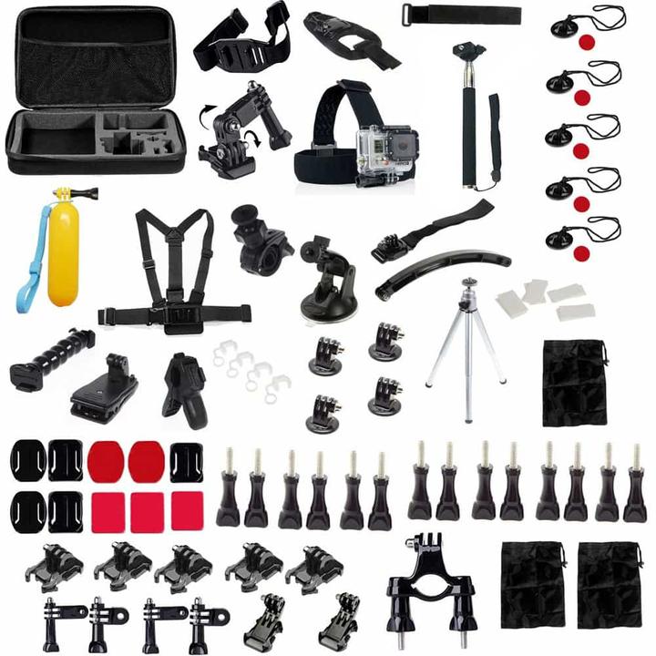 Immagine prodotto Ueli Express Kit di accessori 81 in 1 (GoPro Hero 5, GoPro Hero 8, GoPro Hero 10, GoPro Hero 11, GoPro Hero 9, GoPro Hero 7, GoPro Hero 12, GoPro Hero 13, GoPro Hero 3/3+/4)