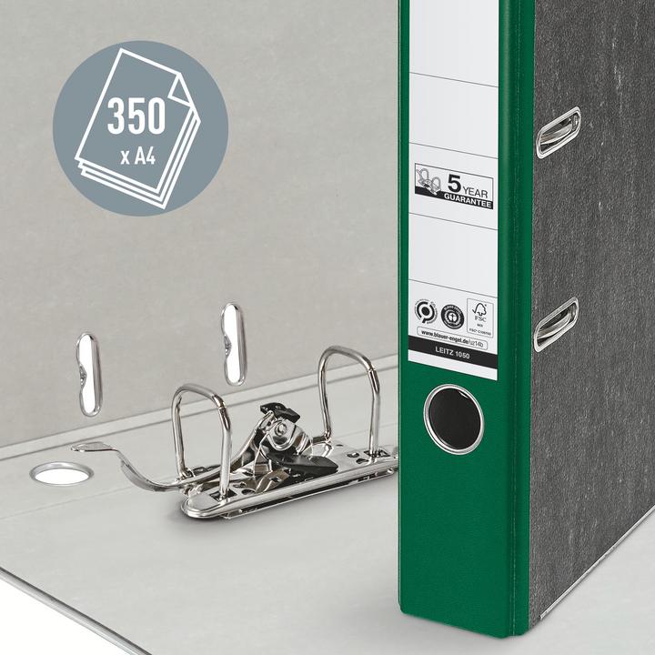 Immagine prodotto Leitz Cartella in marmo Cloud, 180 gradi, DIN A4, 52 mm, dorso verde, copertina in cartone, esterno m (A4, 52 mm, 1 Pezzo/i)