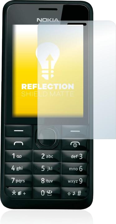 Produktbild upscreen Schutzfolie Displayschutz Displayschutzfolie Folie Matt Entspiegelungsfolie (1 Stück, Nokia 301)