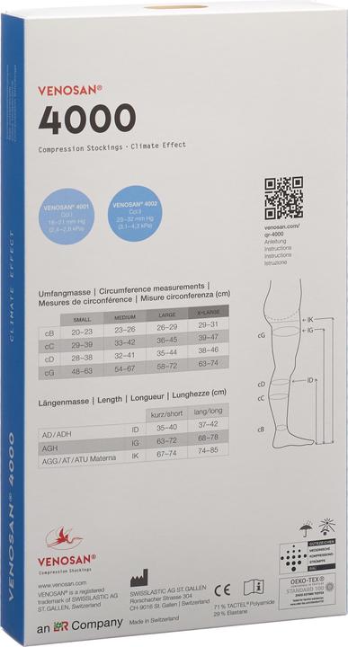 Produktbild Venosan A-GH KKL1 S lang geschlossen black men