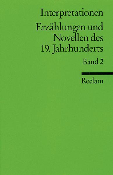 Produktbild Erzählungen und Novellen des 19. Jahrhunderts 2 (Deutsch, Reclam Verlag, 1990)