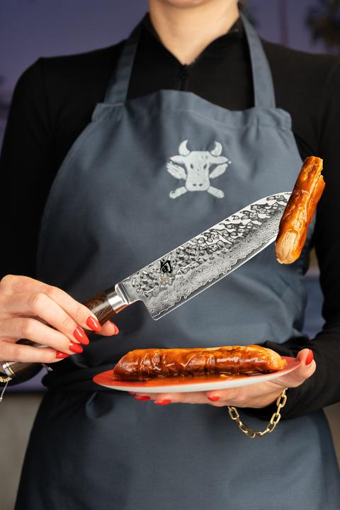 Immagine prodotto Kai Shun Premier TDM1702-W24 Santoku da 18 cm con grembiule (18 cm)