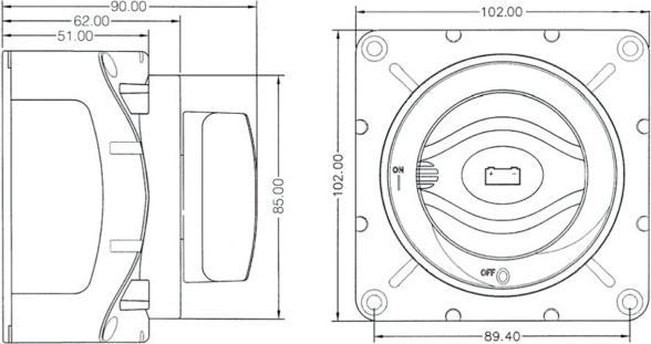 Produktbild Hella Batterie-Trennschalter 600A