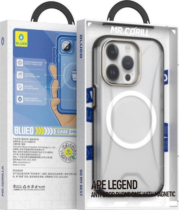 Immagine prodotto Blueo Consumables! APE Legend Anti-Drop Phone Case - Apple iPhone 16 Pro gray (Apple iPhone 16 Pro)