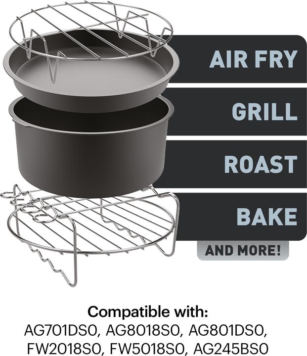 Image du produit Tefal Kit Accessoires Easy Fry XXL (Diamètre 20 Cm)