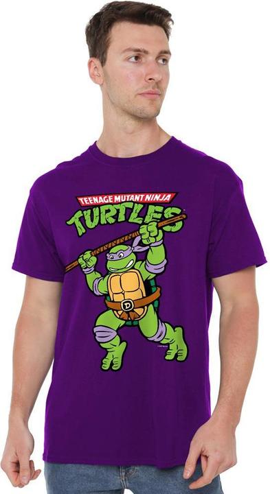 Actual product image Teenage Mutant NT Mens Donatello Retro T-Shirt (4XL)