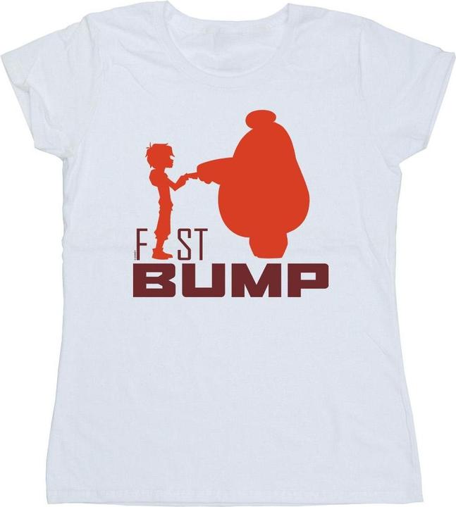 Actual product image Disney Womens/Ladies Big Hero 6 Baymax Fist Bump Cutout Cotton T-Shirt (XL)