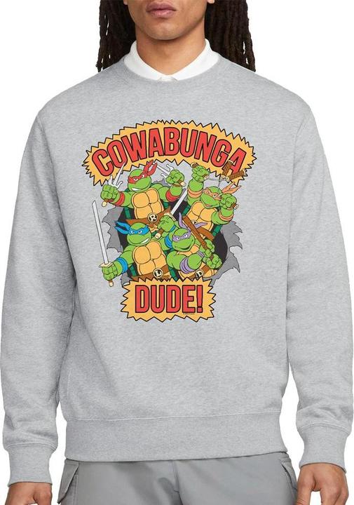 Actual product image Teenage Mutant NT Unisex Adult Cowabunga Dude Sweatshirt (L)
