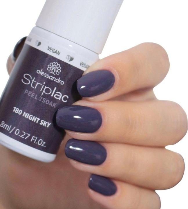Immagine prodotto Alessandro Striplac Peel o Soak - 180 Night Sky (180 Cielo notturno, Vernice UV gel)