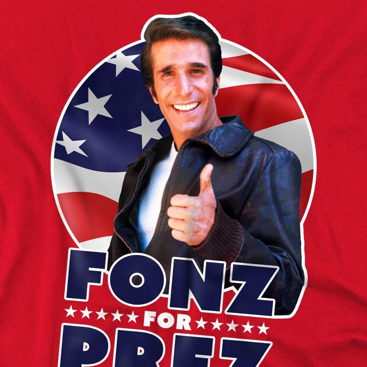 Image du produit Happy Days - T-shirt FONZ FOR PREZ - Homme (L)