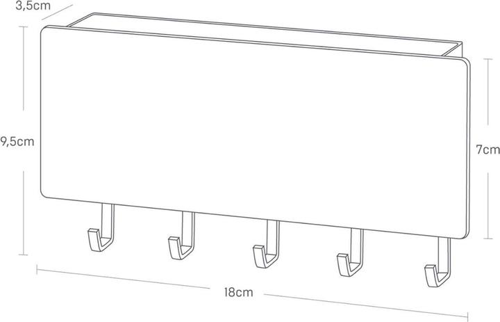 Immagine prodotto Yamazaki Magnetische Schlüsselablage RIN (18 x 3 x 9,5 cm)