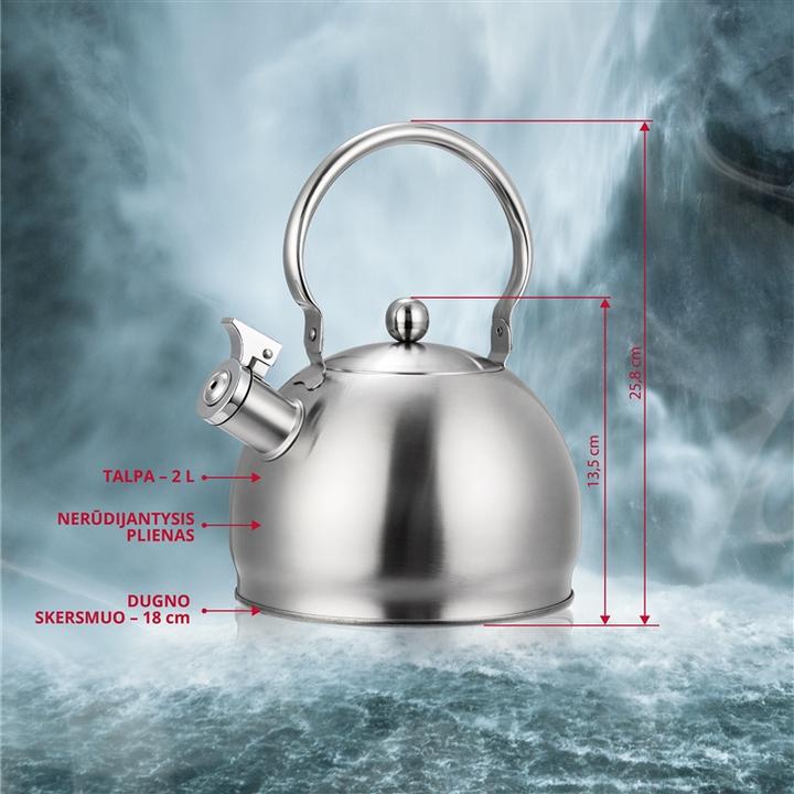 Actual product image Domoletti Kettle 2L Stainless Steel Cwy010 (2 l)