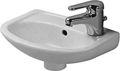 Actual product image Duravit Hand-rinse basin DURAPLUS COMPACT m ÜL HLB 365x265mm HL perforation pergamon (265 mm, 365 mm)