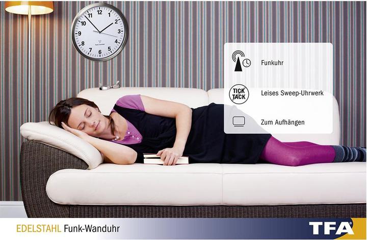 Produktbild TFA Funk-Wanduhr (30.50 cm)