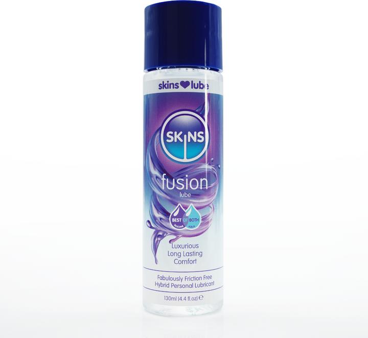 Skins Fusion Hybrid Silicone and Water Based Lubricant 4.4 fl oz (130ml) (130 ml)