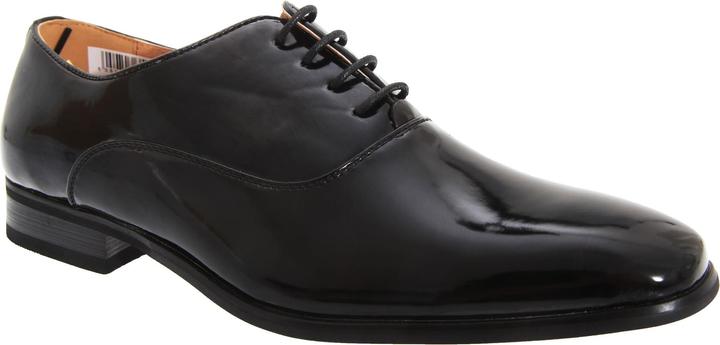 Actual product image Goor Mens Patent PU With Leather Lining Lace-Up Oxford Tie Dress Shoes (50.5)