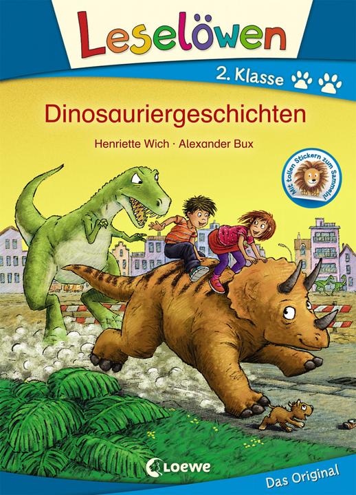 Immagine prodotto Leselöwen 2. Klasse - Dinosauriergeschichten (Tedesco, Henriette Wich, Alexander Bux, I primi lettori Loewe, 2018)