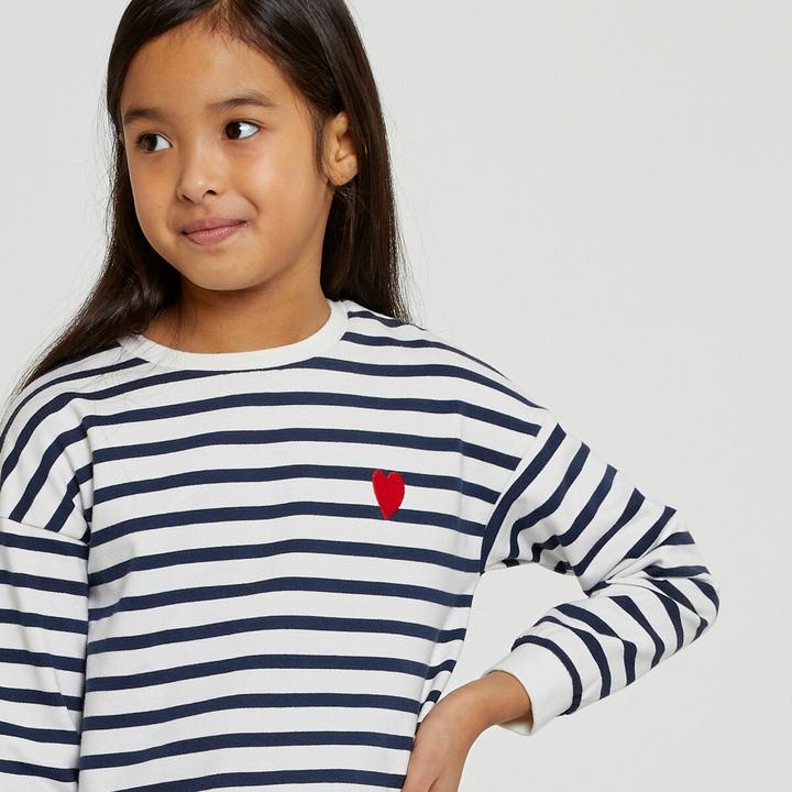 Produktbild La Redoute Collections Gestreiftes Sweatshirt mit Rundhalsausschnitt (110)