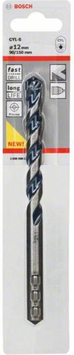 Produktbild Bosch Professional Zubehör Betonbohrer CYL-5, Blue Granite, 12 x 90 x 150 mm (12 mm)