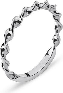 Actual product image Natsumi Schmuck Ring white gold 18K/750 twisted (57, 750/18 K Gold)