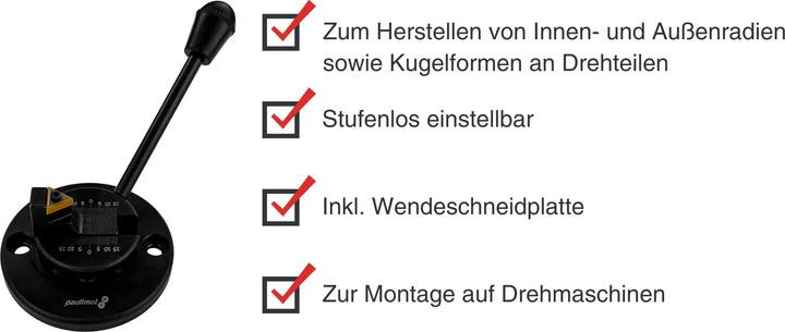 Image du produit Paulimot Kugeldrehvorrichtung mit Schneidplatte